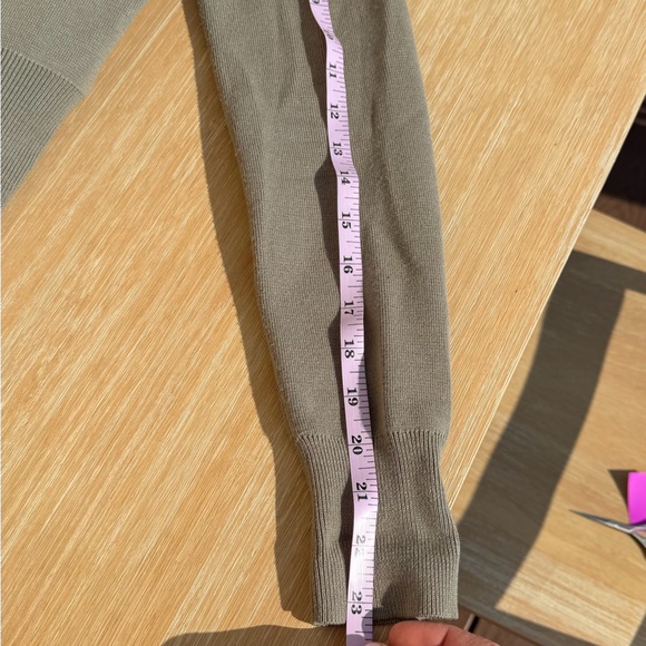 Abercrombie & Fitch Olive Green Corset Clasp Sweater,size M - Picture 5 of 6